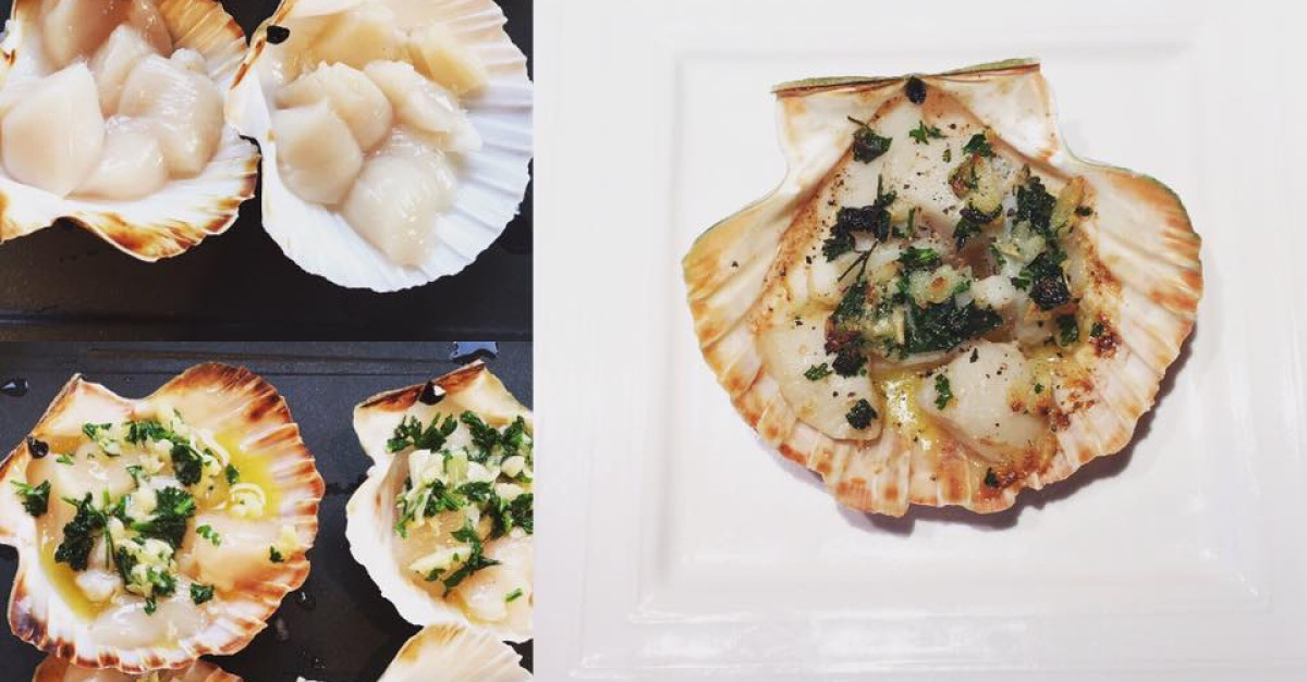 Coquilles Saint Jacques au beurre persillé